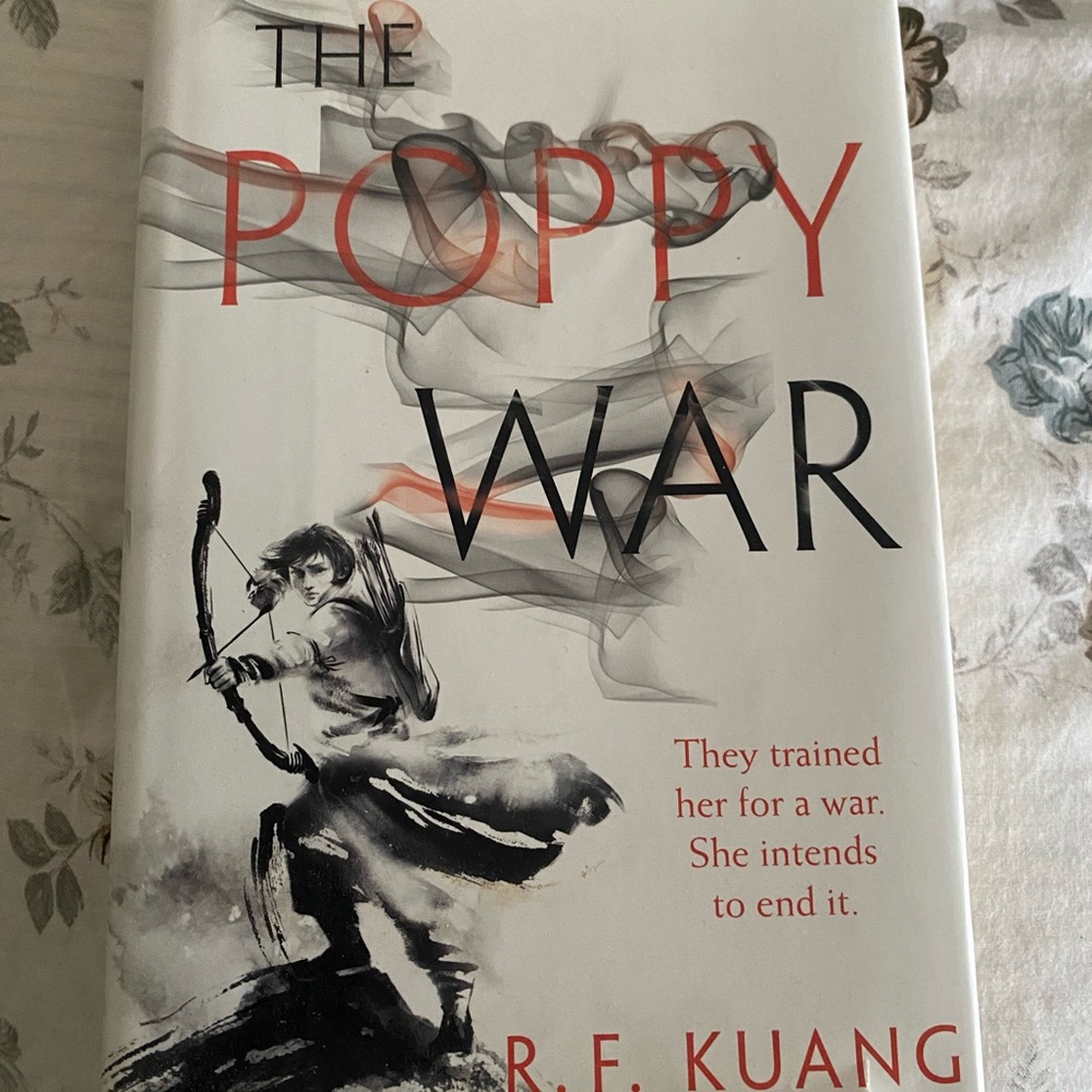 The Poppy War by R.F. Kuang - White & Black Hardcover